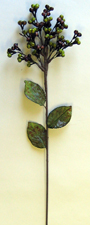 20" Berry Cluster W/Leaves