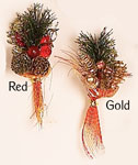 5" Glittered Xmas Pick