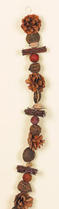 69" Natural Nuts Garland