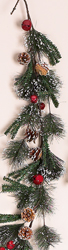 5' Xmas Snowy Pine Garland