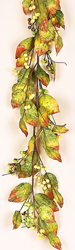 6' Leaf & Berry Garland - WEATHERPROOF