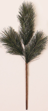 22" Frosted Long Needle Pine Spray
