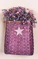 8" Tall Basket w/Mini Berries & Stars - CLOSE OUT