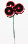 1" Red Plastic Ball Pick X3