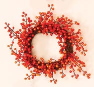 12" Fall Weatherproof Berry Wreath