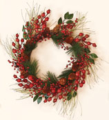 20" Mixed Weatherproof Berry Wreath