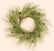 18" Needle Cone Wreath