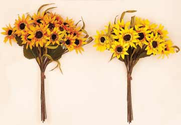 15" Sunflower Bush X 12