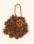 5" Natural Cone Ornament 