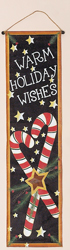 40" Canvas Candy Cane Banner