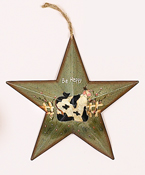 12" Barn Star Cow