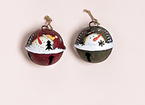 3" Handpainted Bell Ornament