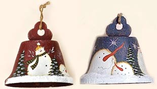 6.3" Tin Handpainted Bell