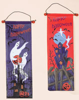 32" Happy Halloween Canvas Banner
