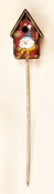 3.5" Snowman Birdhouse on 9" Pick