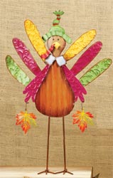 20" Metal Standing Turkey