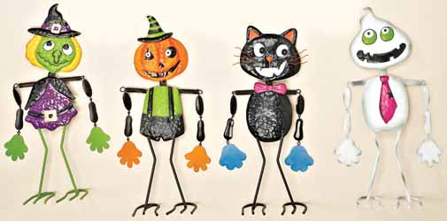 20" Metal Standing Halloween People