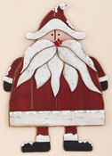 16" Hanging Wood Santa