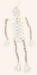 31" Metal Hanging Skeleton