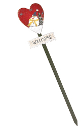 20" Heart Welcome Stake
