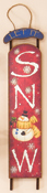 20" Wood Christmas Sled