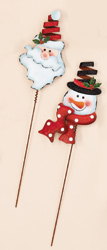 21" Metal Christmas Stake