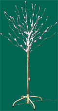 51" Outdoor Cool White Led Tree w/ Base