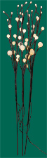 31" Led Flower Light X 3 Branch