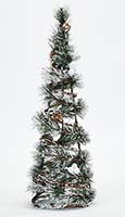 20" Snowy Pine Cone Tabletop Tree