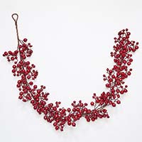 72" Red Berry Garland
