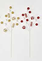 27" Glittered Ball & Candy Spray 