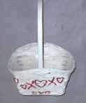 White Kiss Basket - CLOSE OUT
