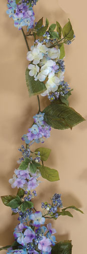6' Hydrangea & Berry Garland
