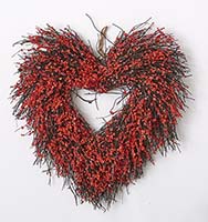 15" Heart Wreath