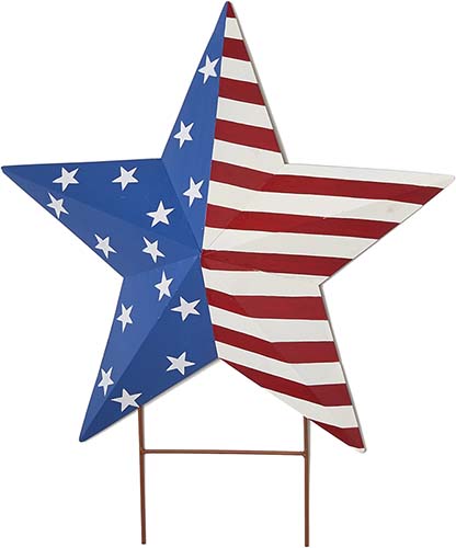 24" Americana Star on 4" Stake