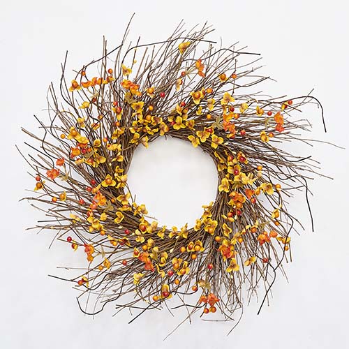 21" Fall Wreath with Berries