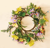 3.25" Mixed Daisy Candle Ring