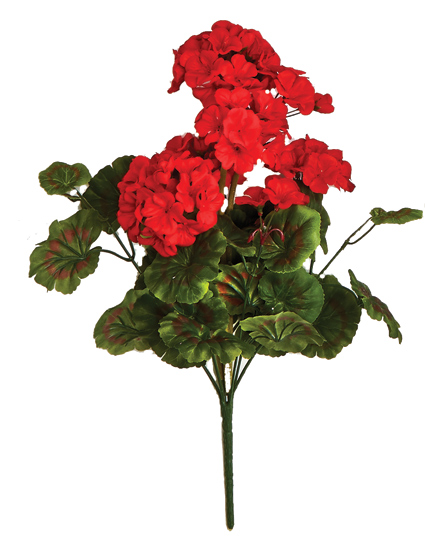 18" 9 Head Geranium Bush