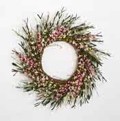 20" Small Flower & Berry Twig Wreath