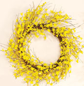 22" Forsythia Wreath