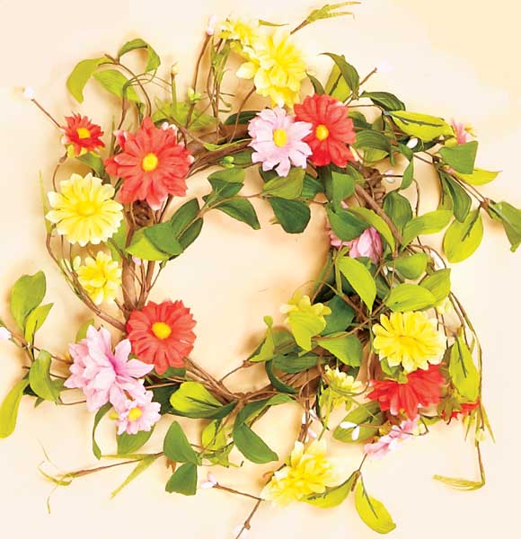 11" Daisy Wreath (6.5" I.D.)