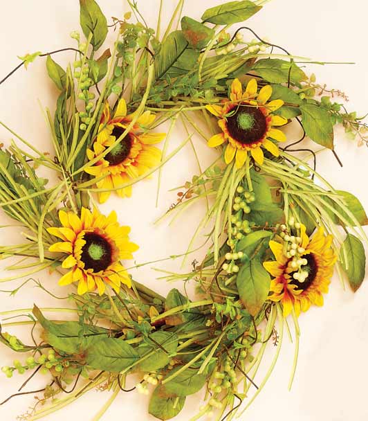 24" Sunflower Wreath