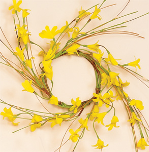 3.25" Forsythia Candle Ring