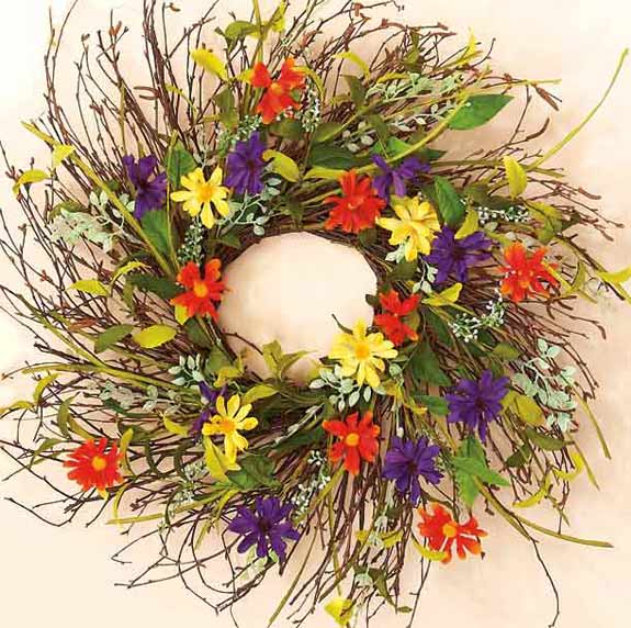 28" Wild Twig Wreath