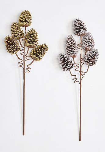 29" Pine Cone Spray with 5" Pine Cones