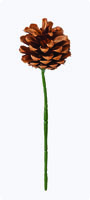 3" Natural Pine Cone Pick