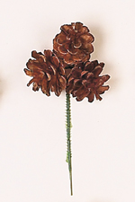 1.75" Natural Pinecone Pick x 3