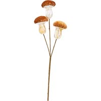 12" Artificial Fall Mushroom Pick