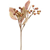 12" Artificial Fall Berry And Leaf Pick