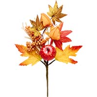 13" Artificial Fall MIni Pumpkin & Pip Berry Pick